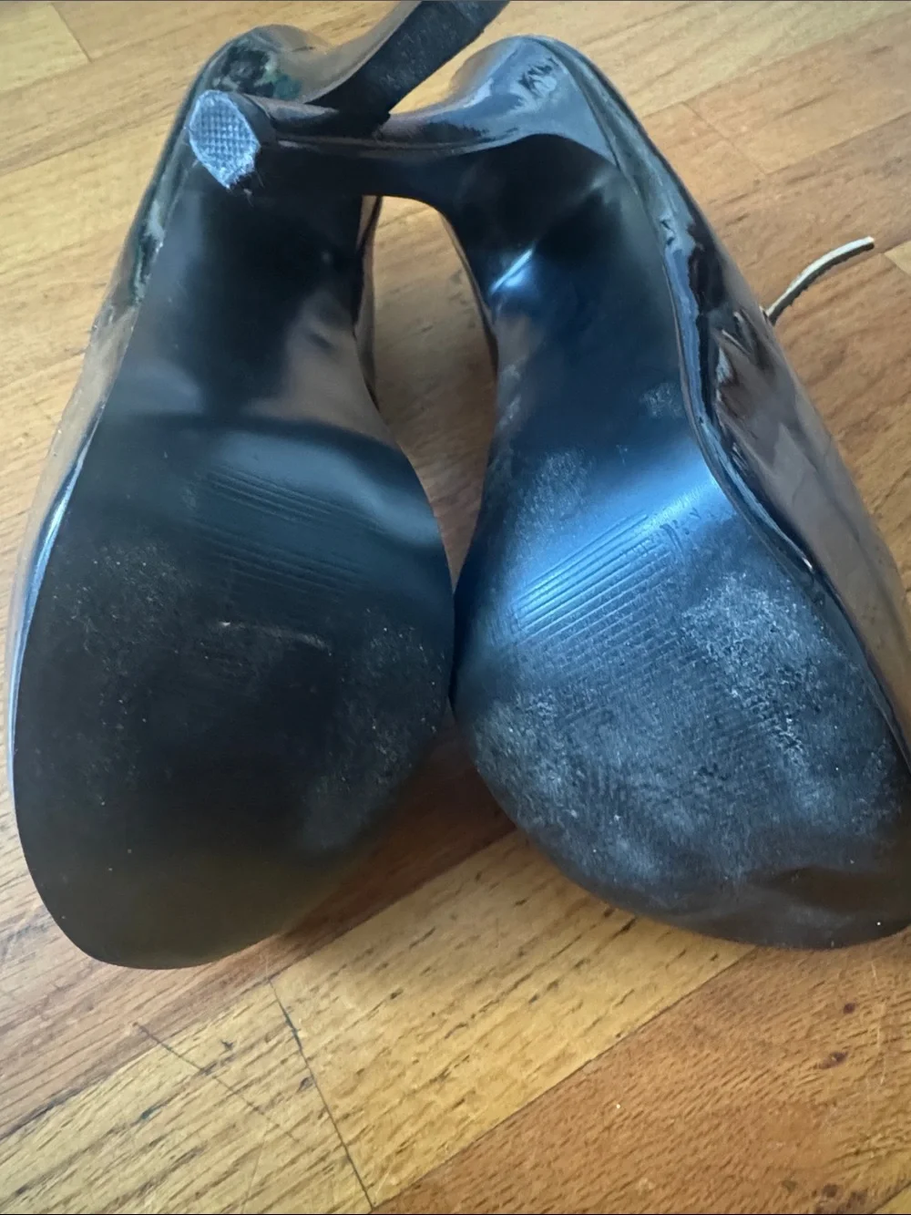 Pleaser Bordello Teeze-07 Black Patent Mary Jane Pumps Heels Size 8